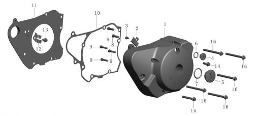Left Crank Case Cover