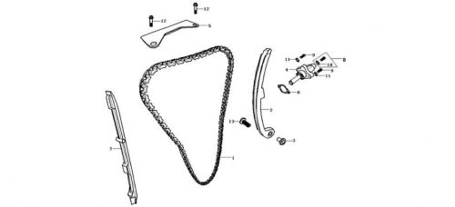 Engine 500 Chain Tensioner Device