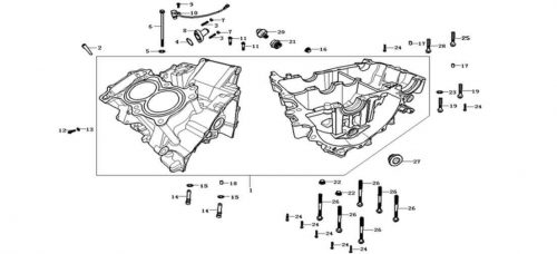 Engine 500 Crankcase Assembly