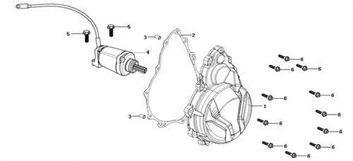 Engine 500 Crankcase Cover Section