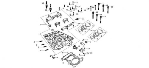 Engine 500 Cylinder Head Assembly