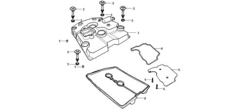 Engine 500 Cylinder Head Cover Assembly