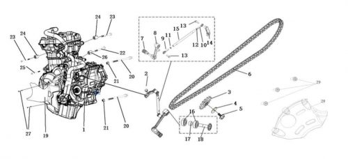 Wild Engine Chain Shift Lever