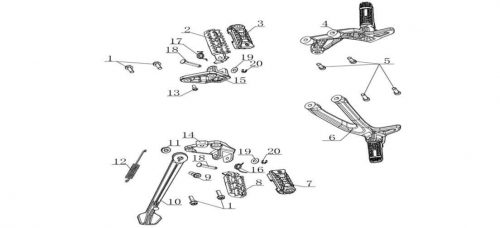Wild Footrests Side Stand Main Stand