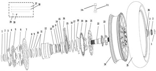 Wild Rear Wheel Assembly